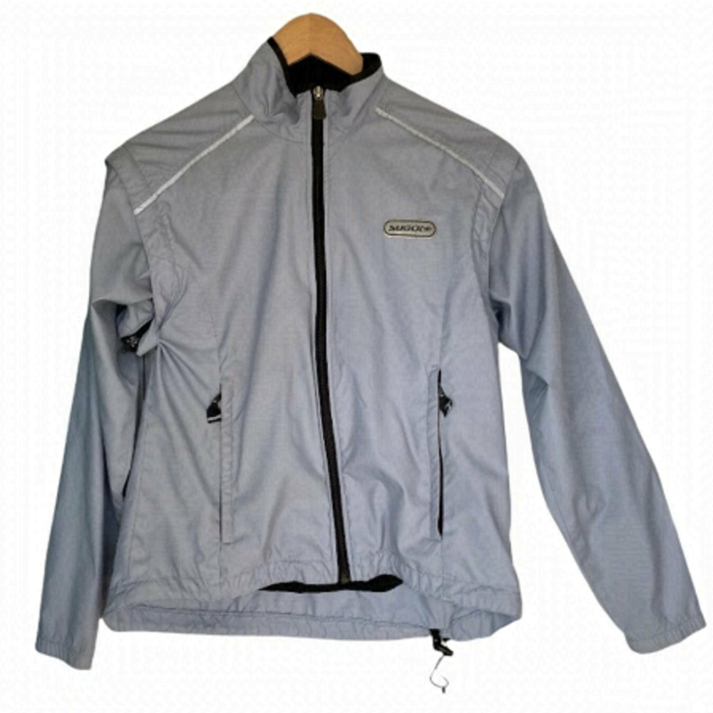 SUGOI Cycling Jacket/Vest Zip Off Sleeves Women’s Size Small Made in Canada
